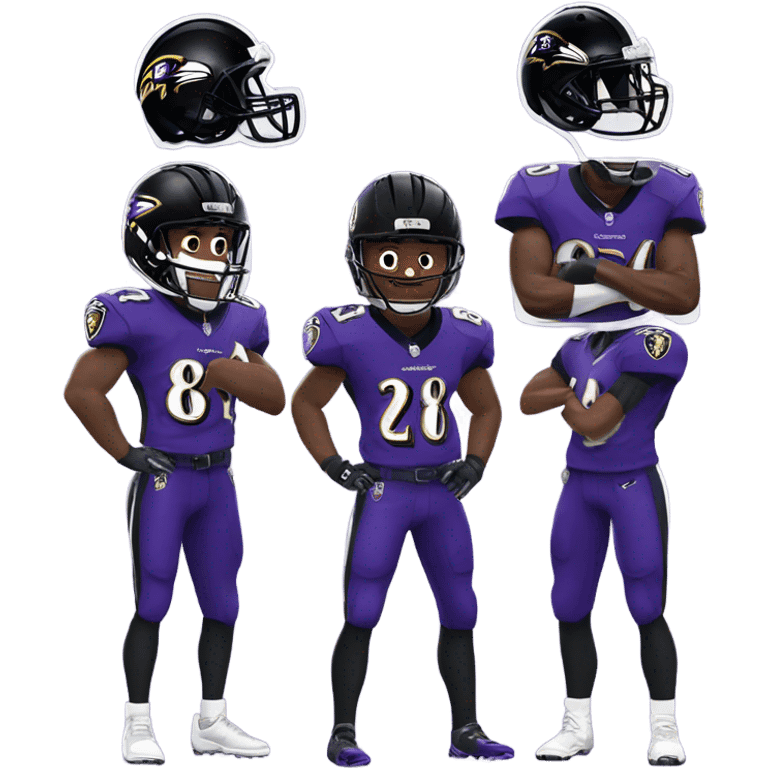 Baltimore ravens players  emoji