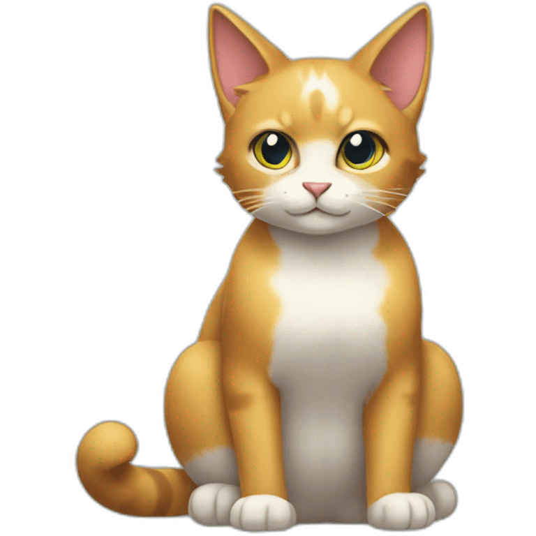 Sitting-bicolor-fairly-type-cat-pokemon emoji