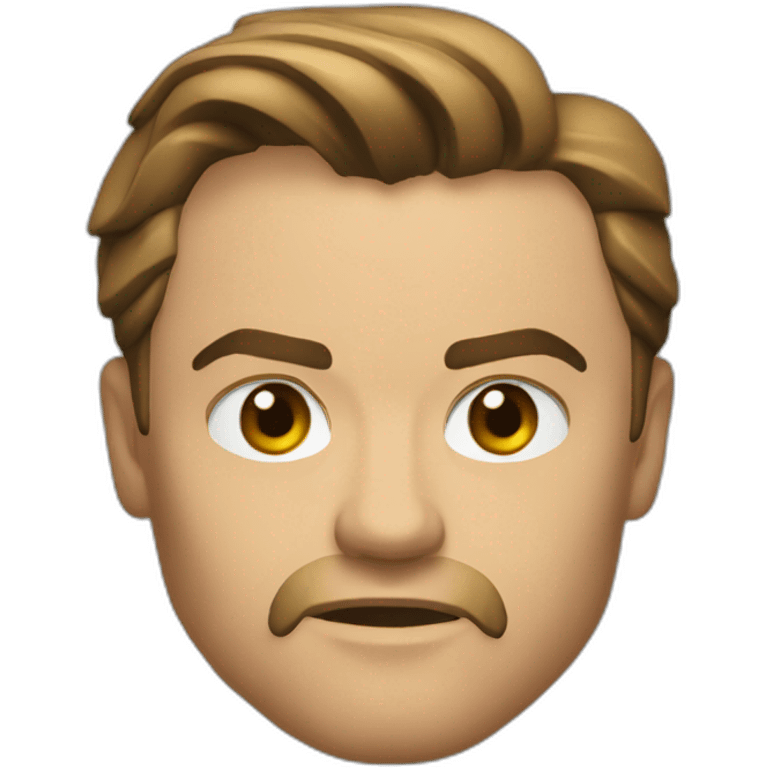 Leonardo Di Caprio serious emoji