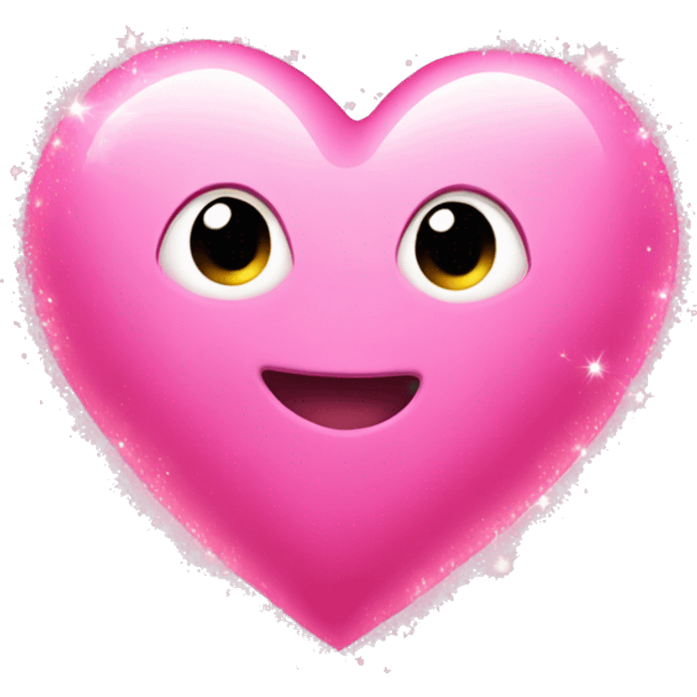 Pink heart with sparkles  emoji