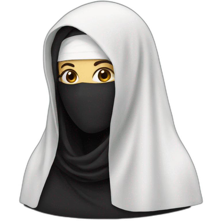 White Niqab emoji