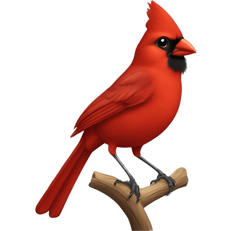 Cardinal bird emoji