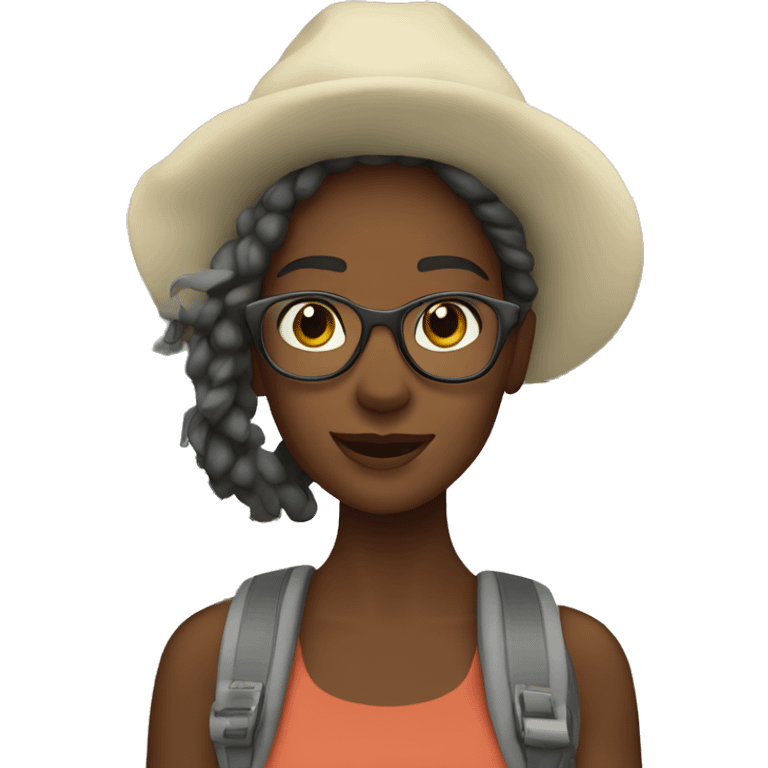 Travel adventure living life girl emoji