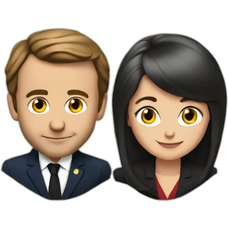 Macron et Brigitte emoji