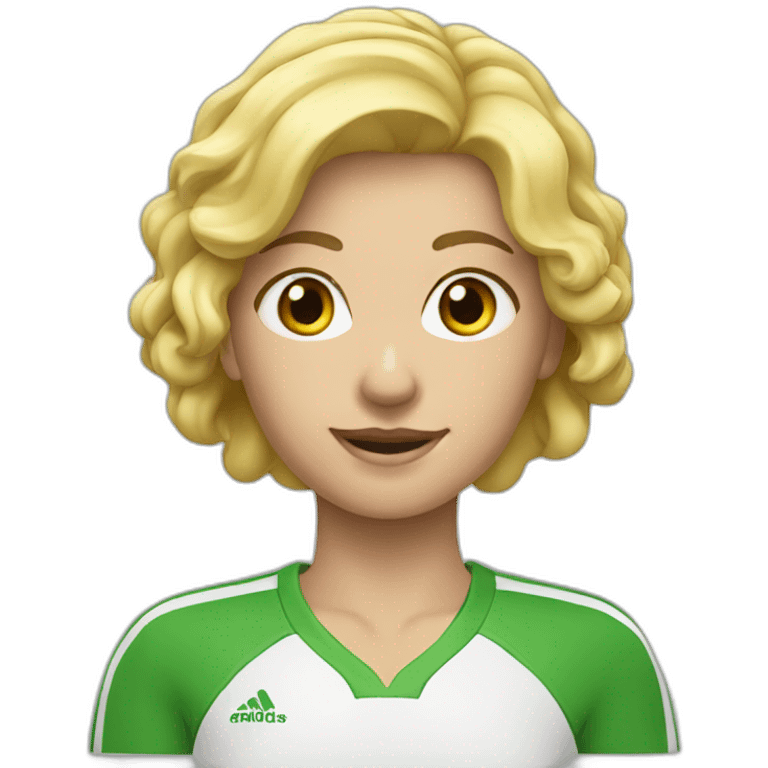 Wonnen-blond-curtly-Sport emoji