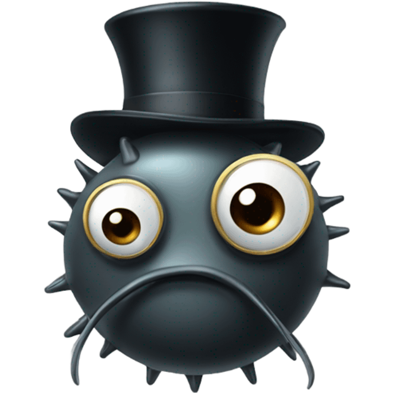 mite with monocle and top hat emoji