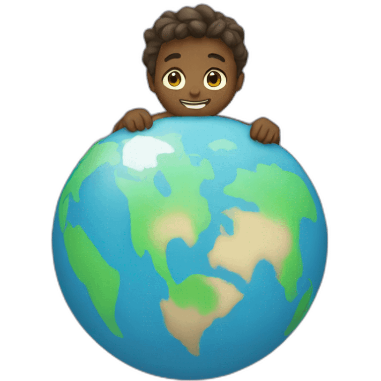 atlas holding the world emoji