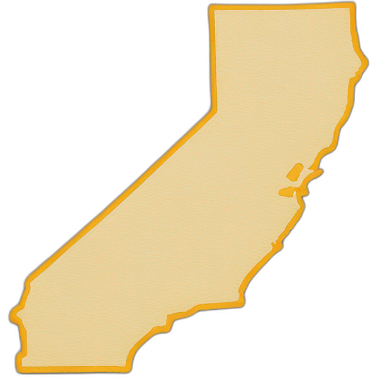 Map state of california emoji