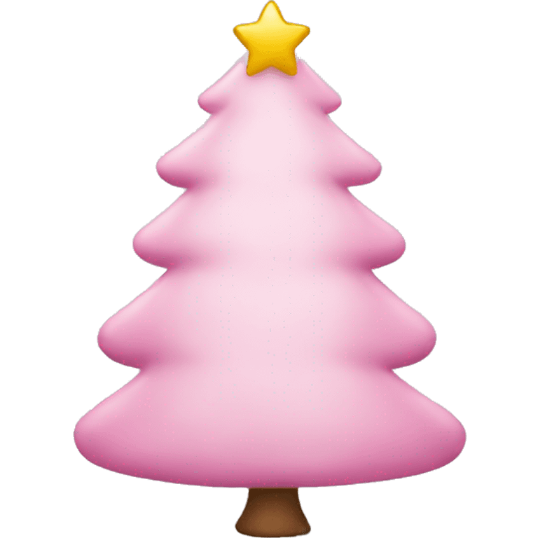 Light Pink Christmas tree  emoji