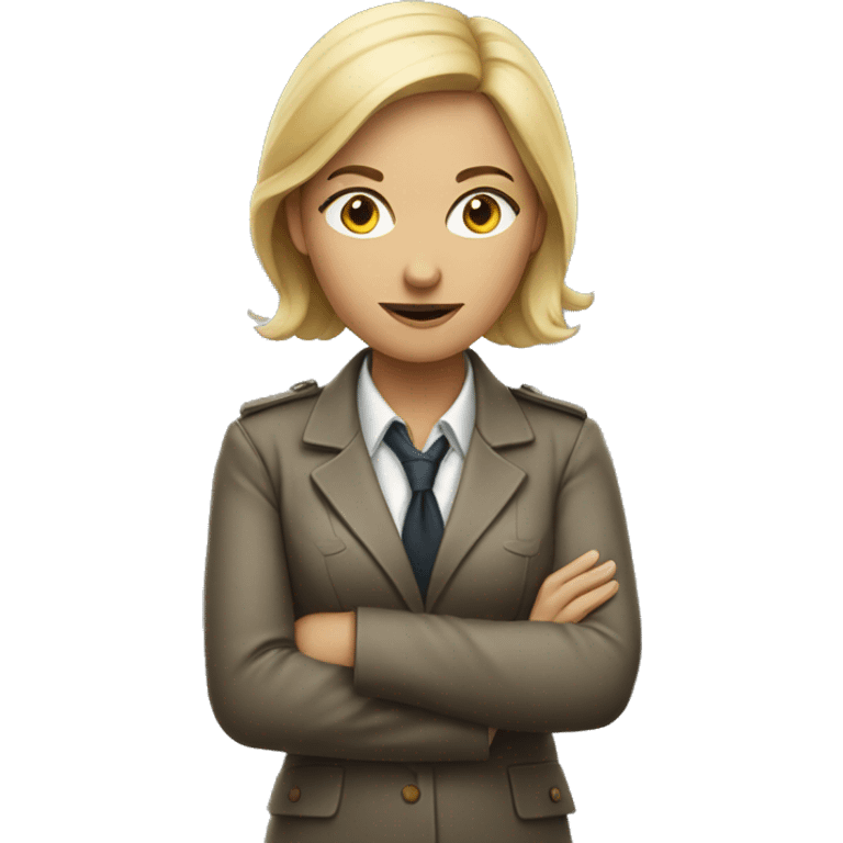 Smart woman detective emoji