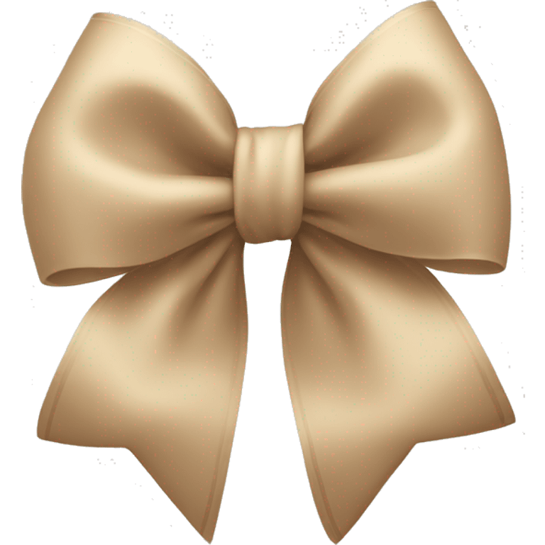 Beige bow emoji