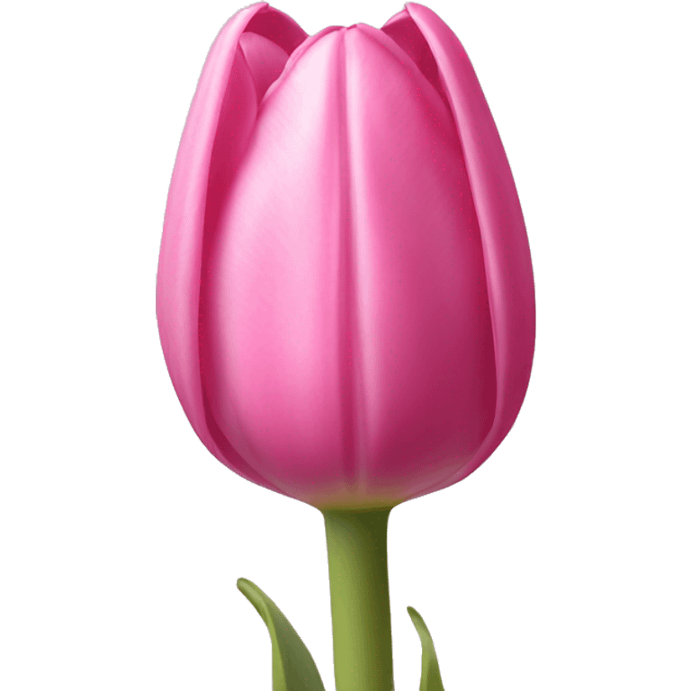 Pink tulip emoji