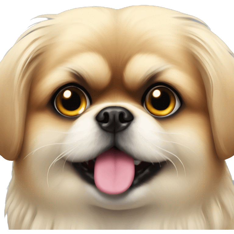 Pekingese cute dog boy emoji