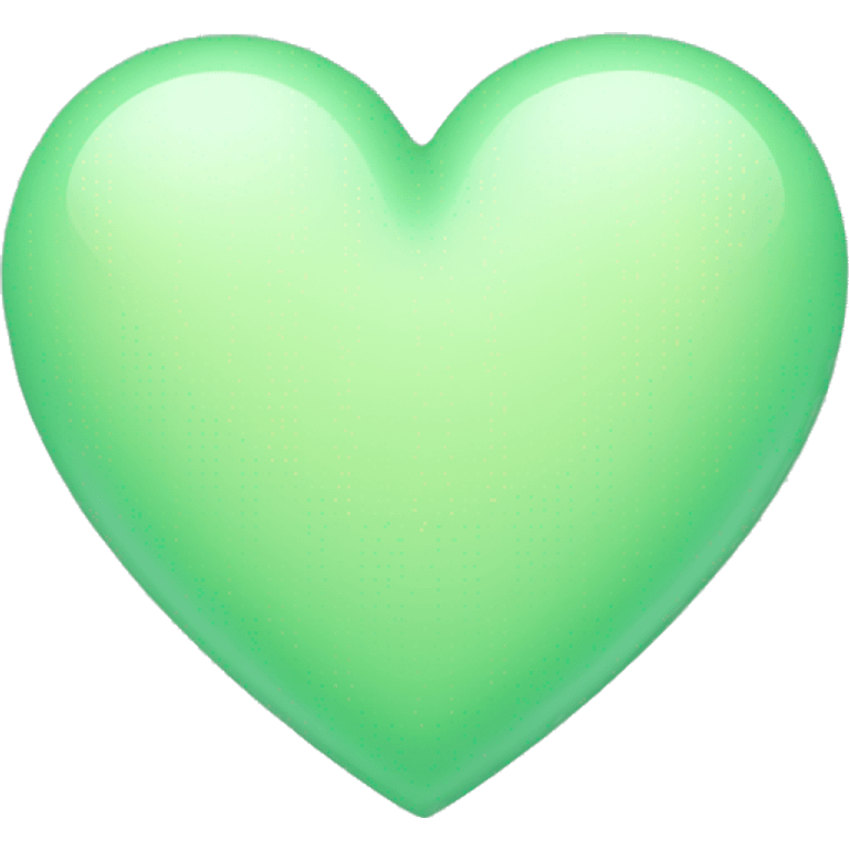 Pastel green heart emoji