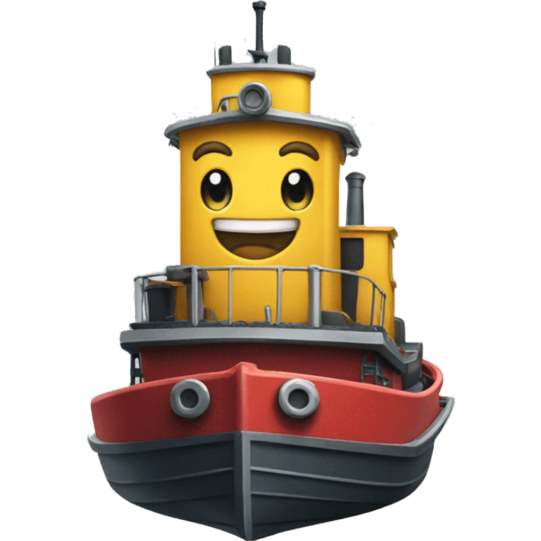 Tractor tugboat emoji