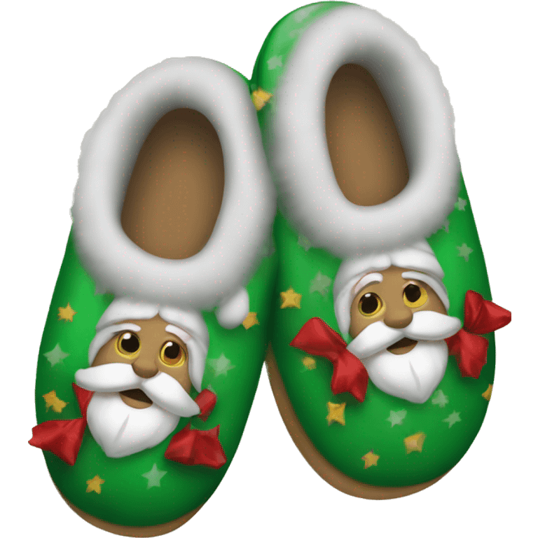 Christmas slippers emoji