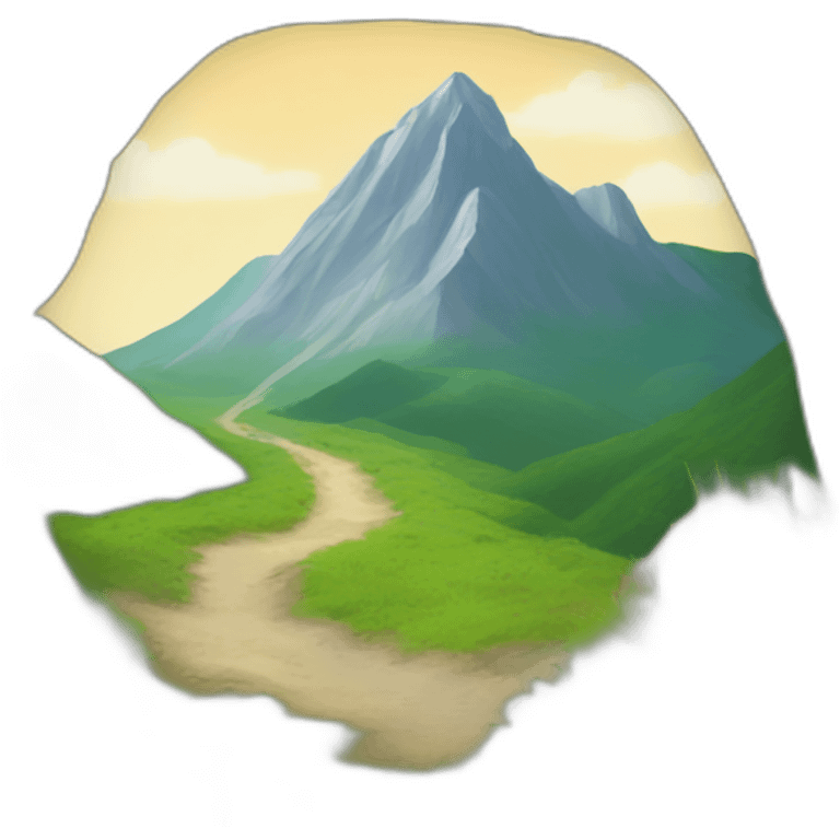 mountain trail emoji