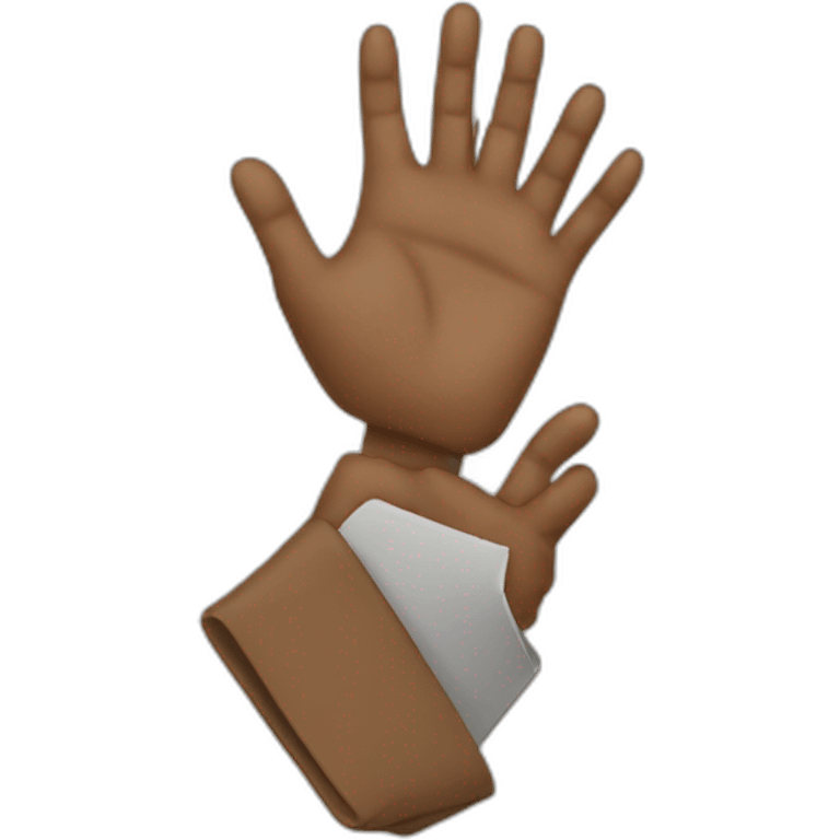 student raisin hand emoji