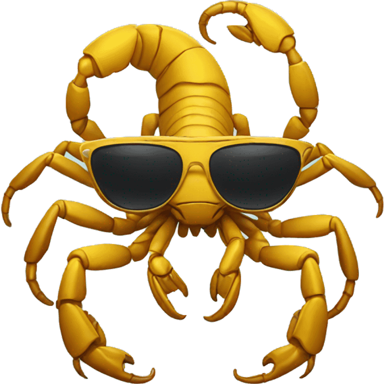 Scorpion with sunglasses emoji