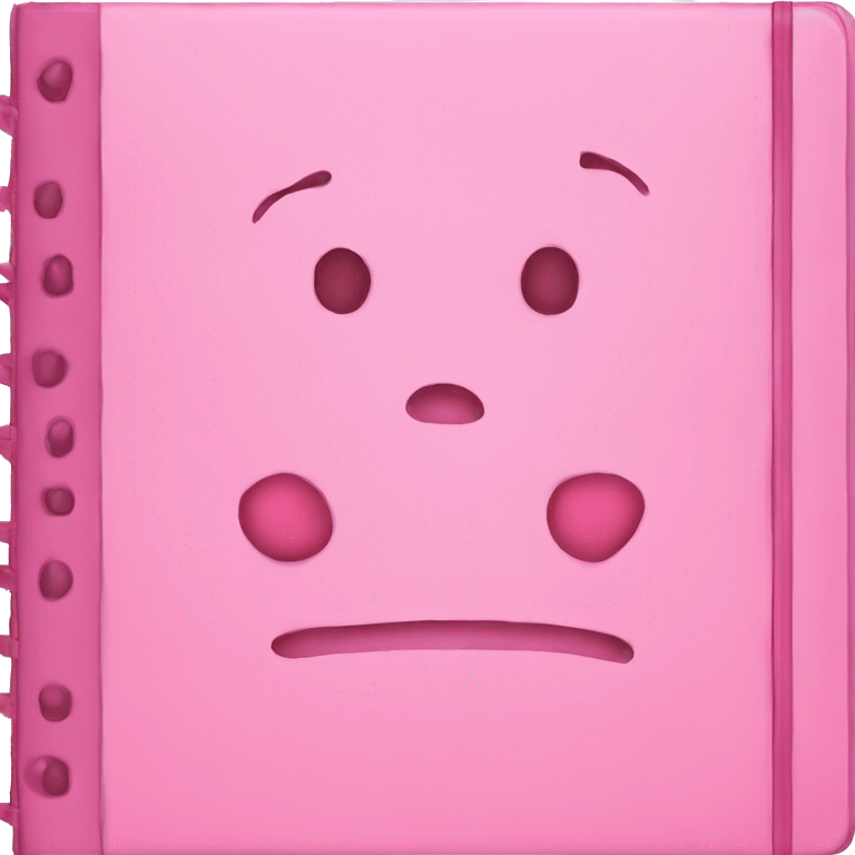 Notebook pink cute emoji