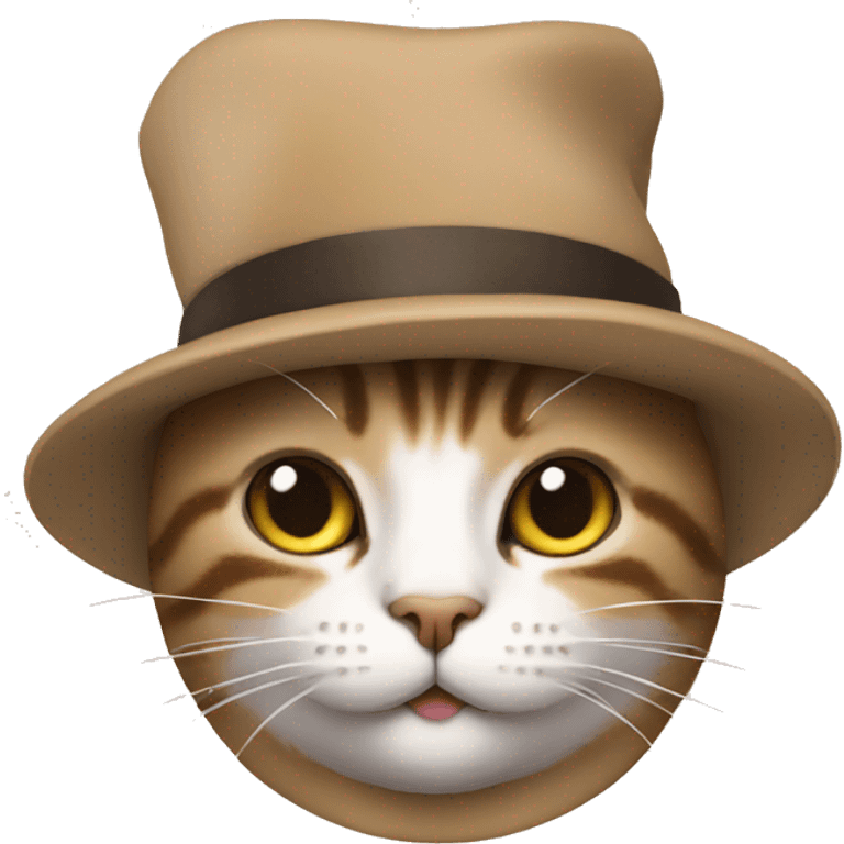 Cat in a hat emoji