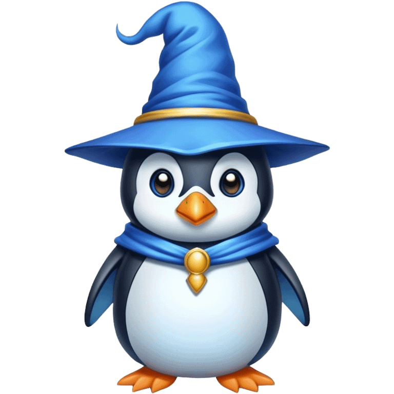 Penguin Wizard emoji