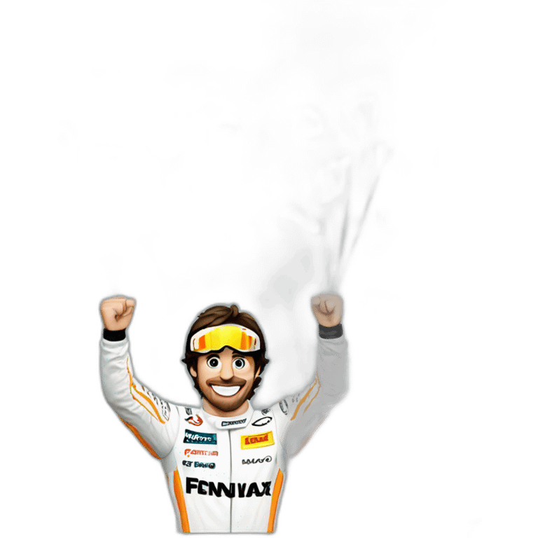 fernando alonso celebrate f1 victory emoji