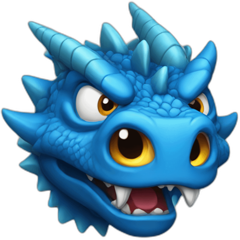 Angry Blue Dragon emoji