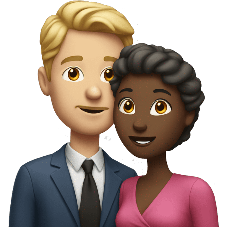 White male husband, blowing a kiss to his wife  emoji