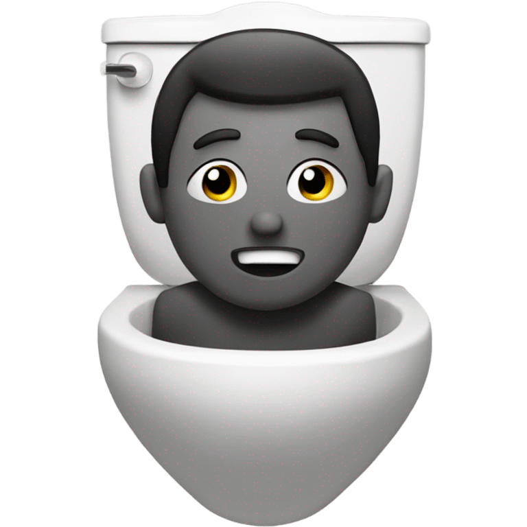 a man in a toilet emoji