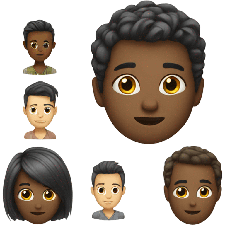 different haircuts emoji