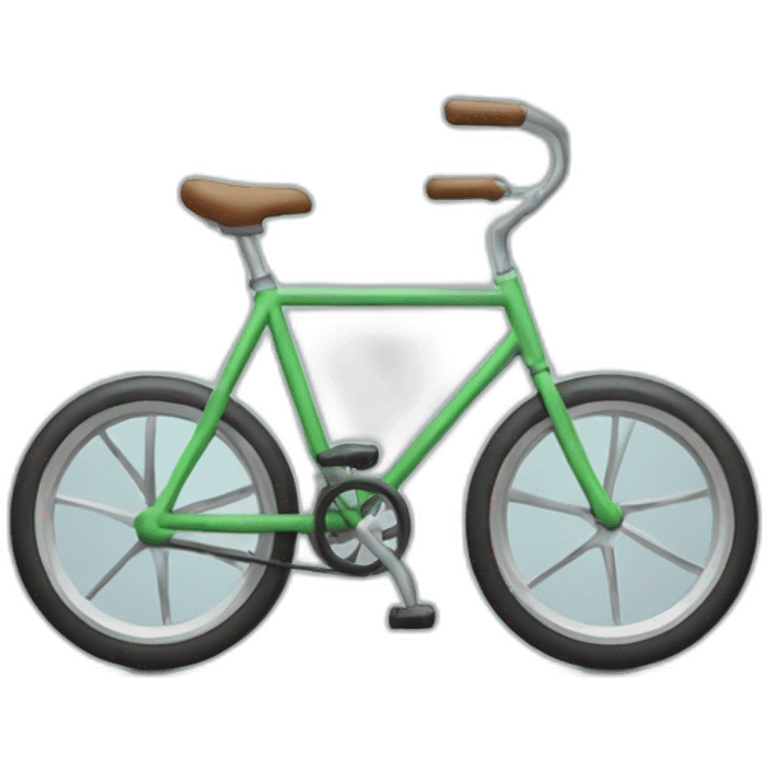 bicycle with three triangular wheels emoji