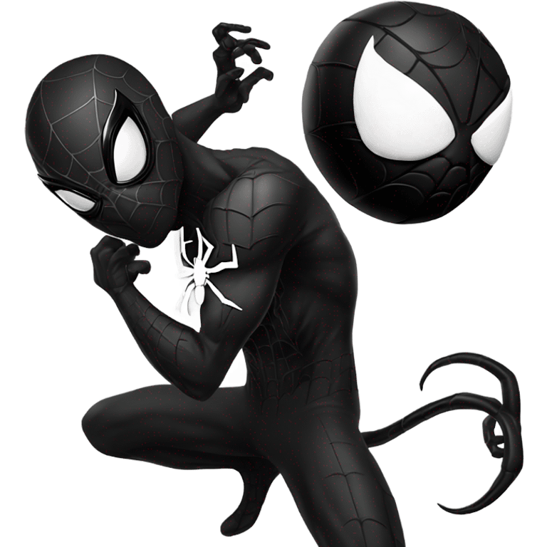 Black Spider - Man And venom emoji