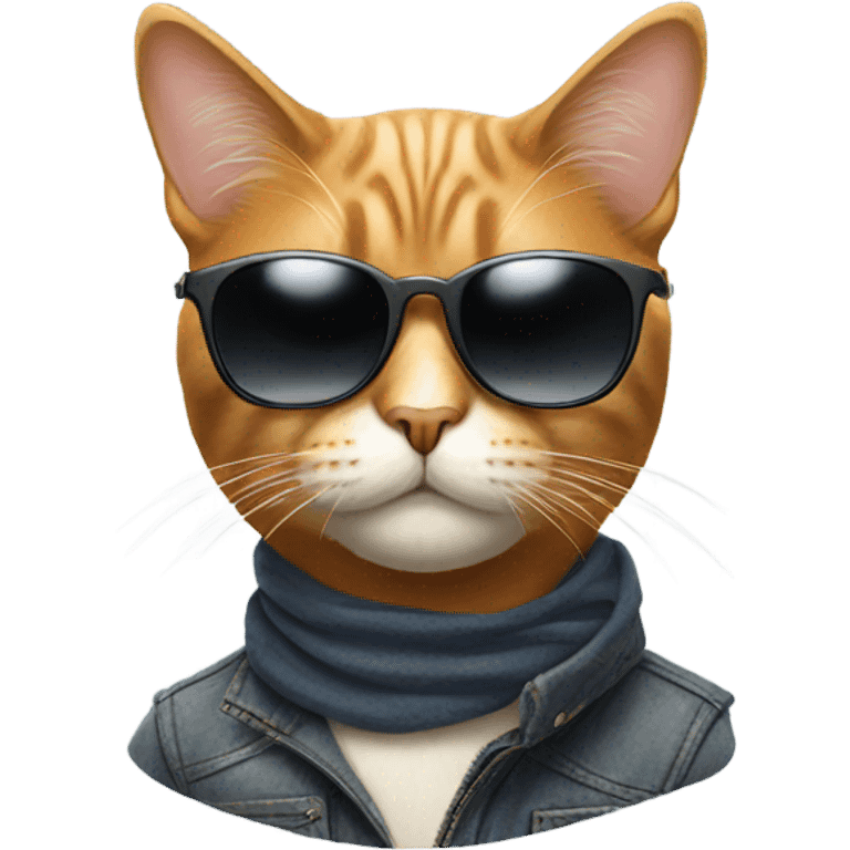 Cat with sunglasses emoji