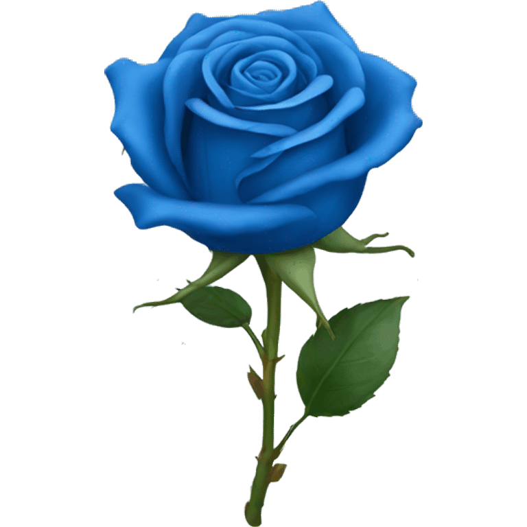 blue rose emoji