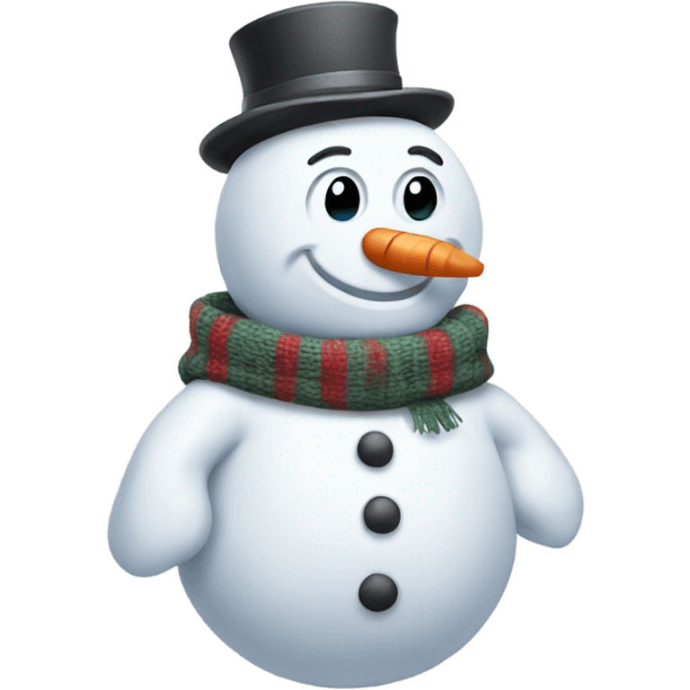 Snowman wearing sweater  emoji