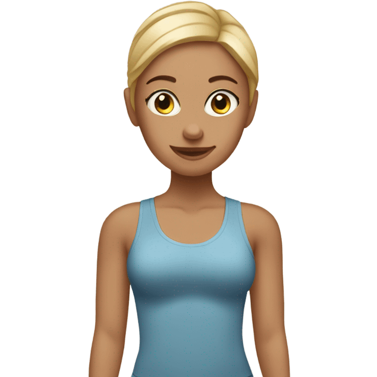 Young Pilates mom emoji