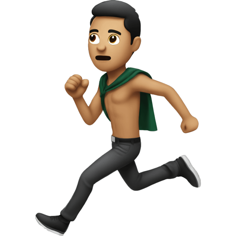 person from mexico running from a thief emoji