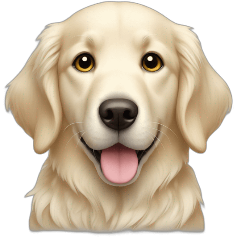 white small golden retriever emoji