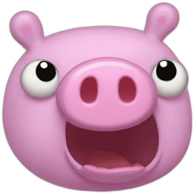 Mutated peppa pig emoji