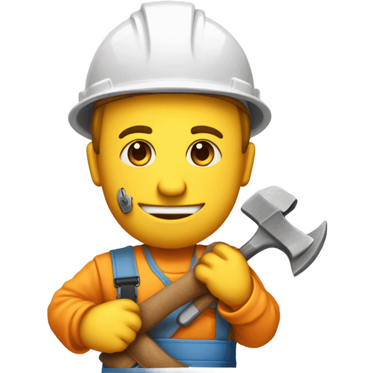 Dodgy builder holding a cookie emoji