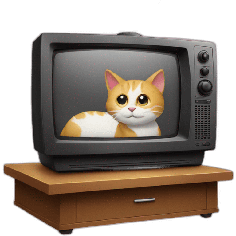 Tv with pantalla.cat written on the screen emoji