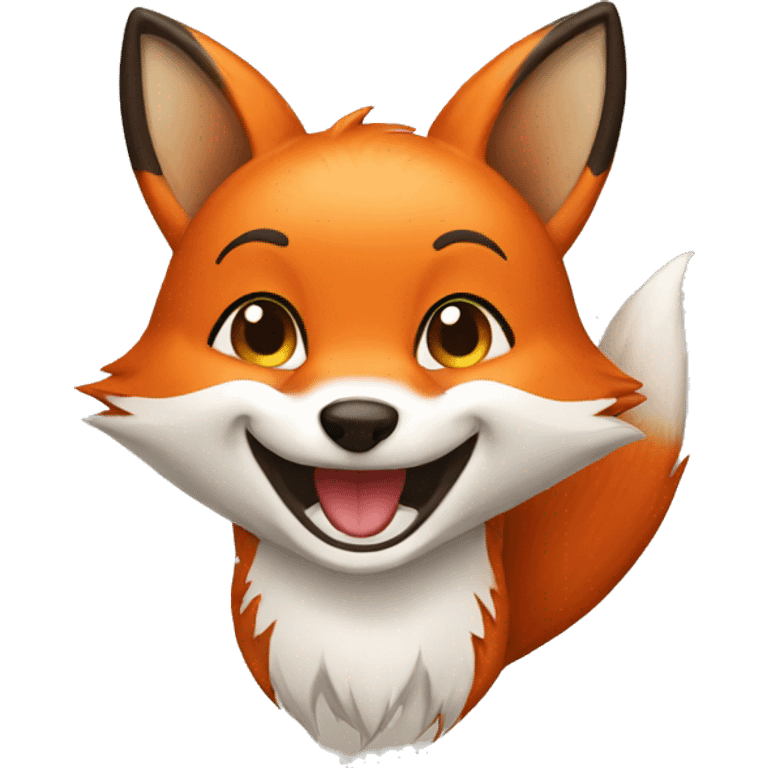 happy fox emoji