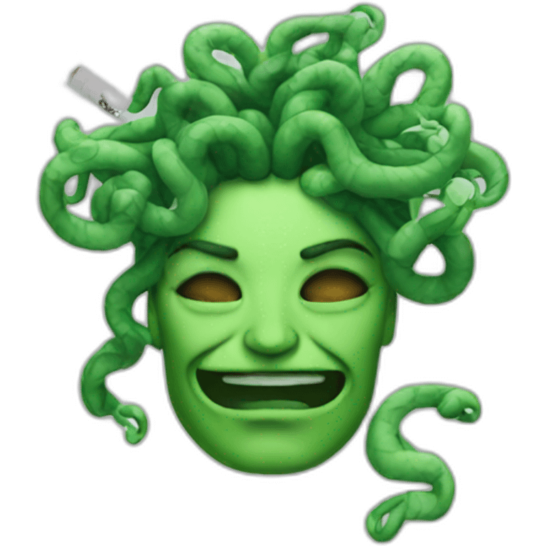 Medusa smoking equos emoji