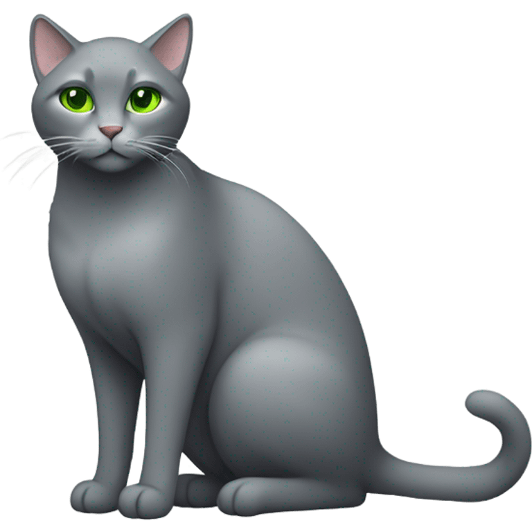 Grey cat emoji