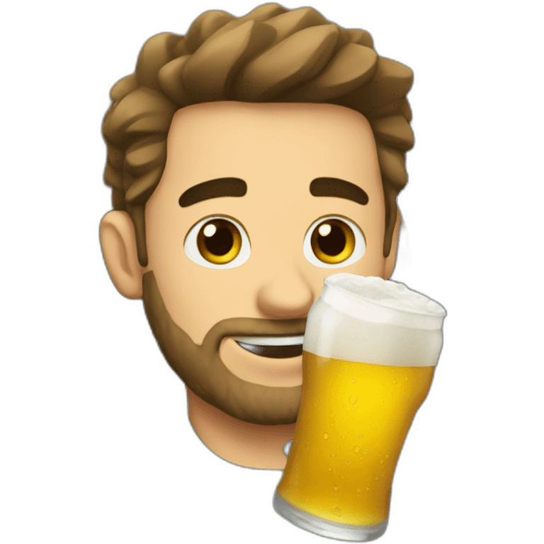 Men-drink-beer-in-car emoji