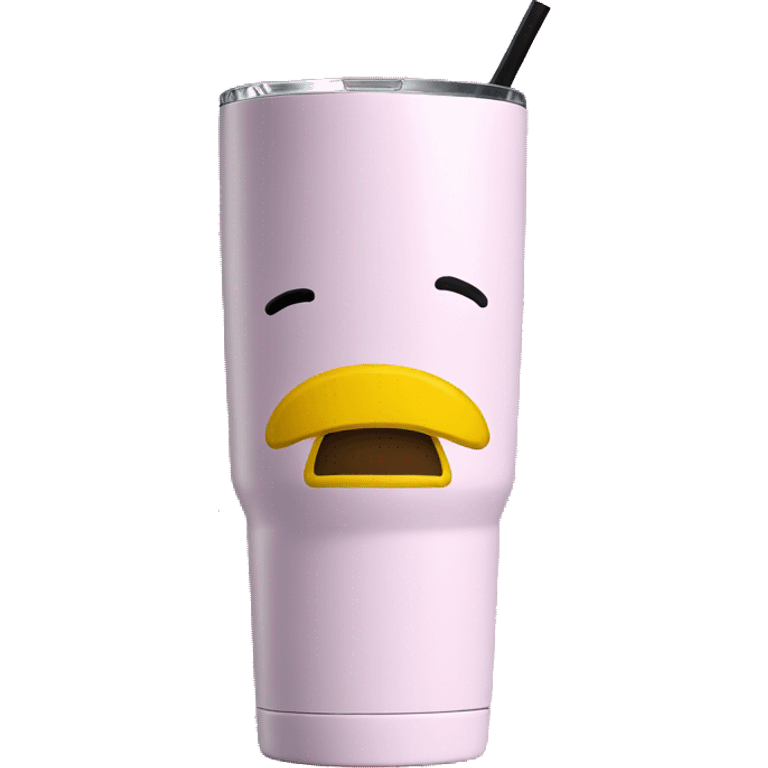 Pink 40oz Stanley tumbler emoji