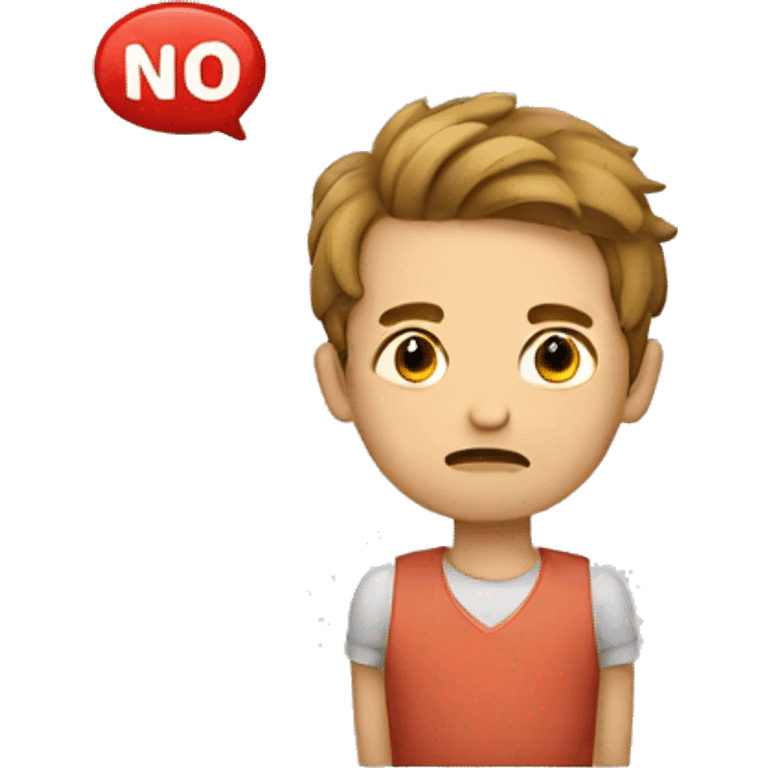 Saying No emoji