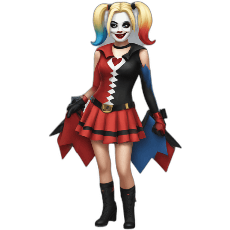 Harley quinn costume emoji