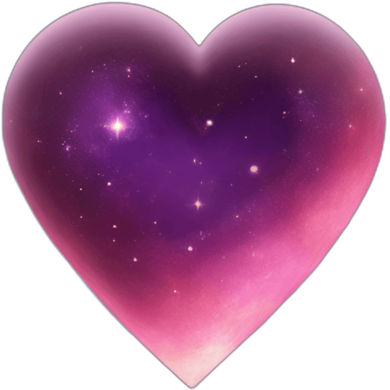 Heart with universe inside emoji